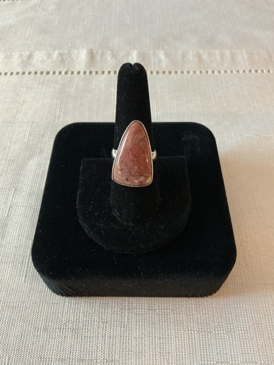 Red Jasper Vintage Ring Jewelry - Red Jasper Vintage Sterling Silver Shield Ring